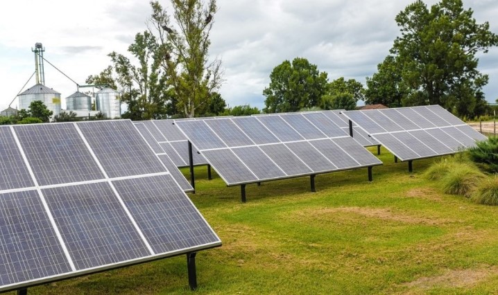 paneles de energía solar.